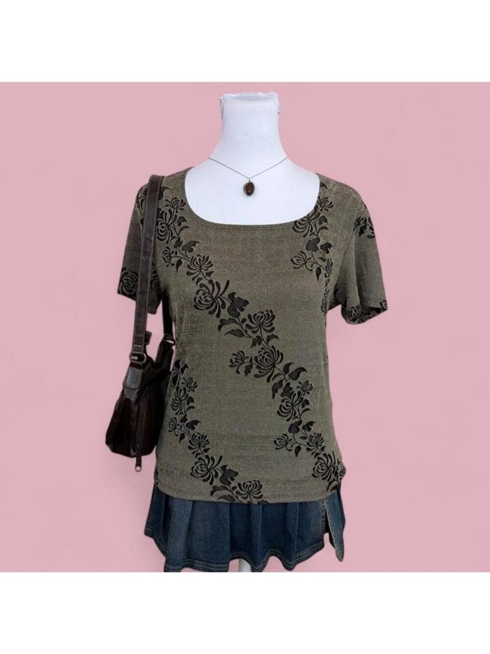 90s floral whimsygoth shirt